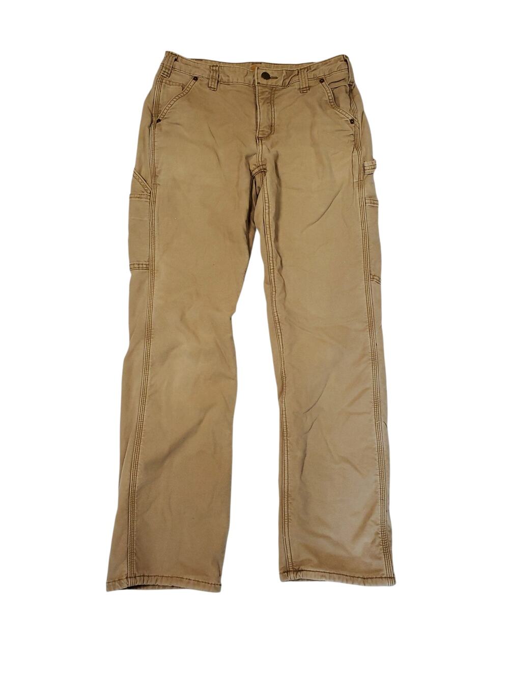 Carhartt Women's Tan Original Fit Crawford Fleece Lined Pant Workwear 6 Regular